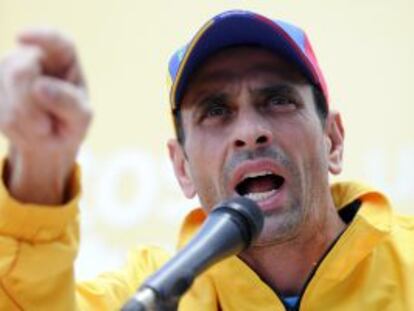Henrique Capriles neste domingo.