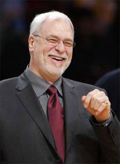 Phil Jackson, entrenador de Los Ángeles Lakers