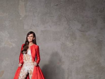 Cristina Pedroche, con el modelo que ha lucido este año de Pronovias.