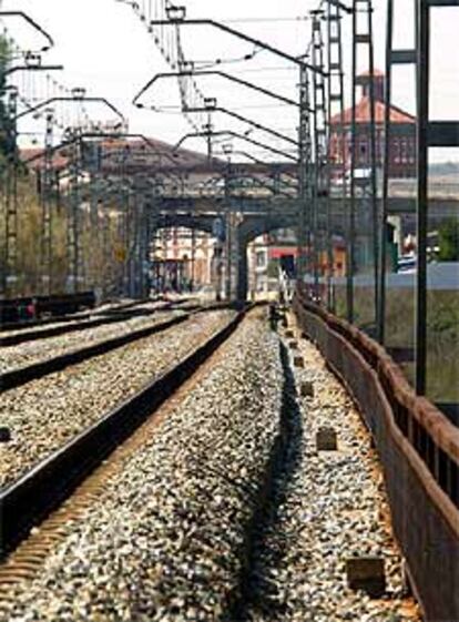 Puente de Sant Sadurní, con la barandilla.