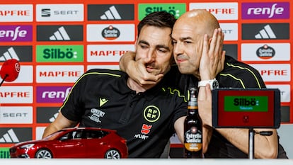 De Burgos Bengoechea y González Fuertes, en la previa de la final de la Copa del Rey.