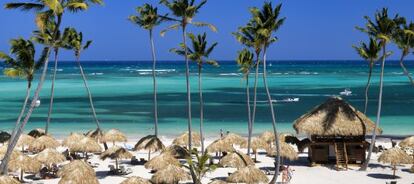 Una playa en la República Dominicana.