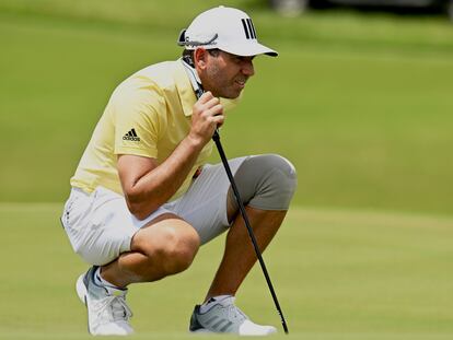 Sergio García, durante el torneo de la liga saudí en Bangkok.