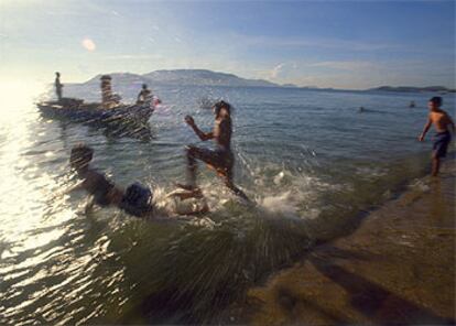 PLAYA DE NHA TRANG, en Nha Trang (Vietnam). Fotografía de Blanca Berlín Miravete (Madrid), de 53 años.