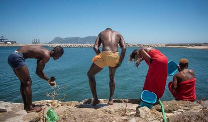 Migrants in Saladillo.