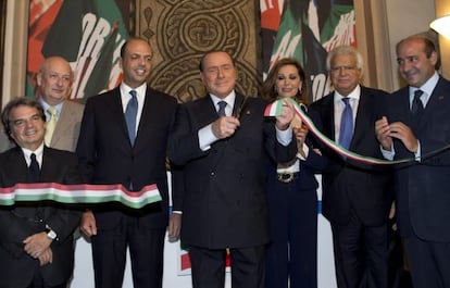 El ex primer ministro italiano Silvio Berlusconi en un acto el 19 de septiembre.