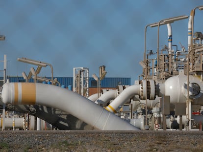 Estación de bombeo del gasoducto Medgaz en la provincia de Almería.