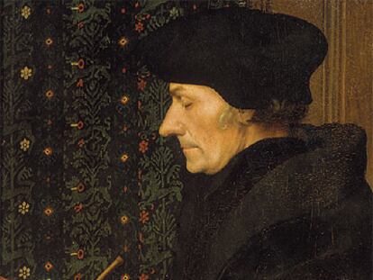 Retrato de Erasmo de Rotterdam (1523), de Hans Holbein.