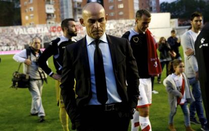 Paco Jémez durante un partido del Rayo