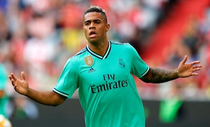 Mariano Díaz, esta temporada con el Real Madrid.