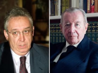 Josep Miquel Abad, a la izquierda, y Leopoldo Rodés.