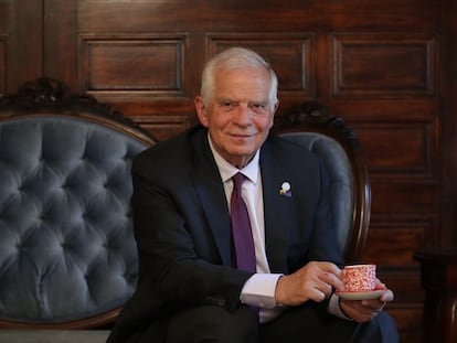 Josep Borrell, Alto Representante de la Unión Europea para Asuntos de Exterior, en Bogotá (Colombia), tras la reunión internacional sobre Venezuela, el 25 de abril de 2023.