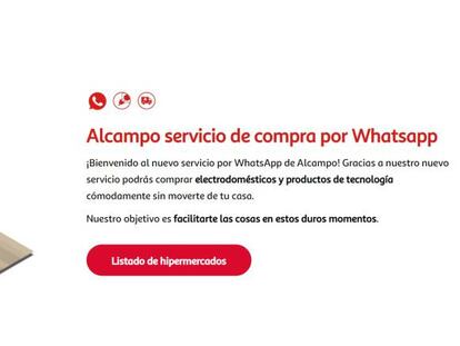 Alcampo empieza a vender tecnología y electrónica por Whatsapp