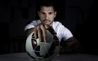 El sevillista Vitolo, durante la entrevista.