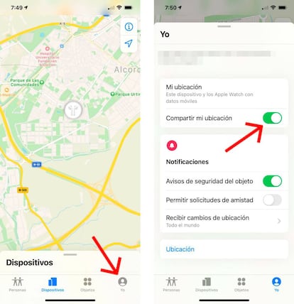 Desactiva la ubicación de tu iPhone.