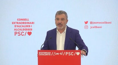 El líder del PSC en Barcelona y primer teniente de alcalde de la ciudad, Jaume Collboni.