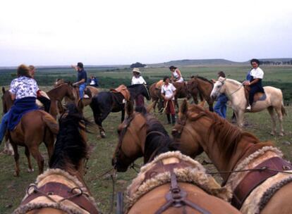 Una excursión a caballo en la estancia La Calera, en el departamento de Paysandú (Uruguay).