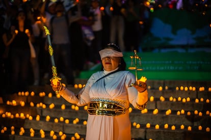 Tabajadores del Poder Judicial se manifiestan contra la reforma, en Ciudad de México. En agosto de 2024.