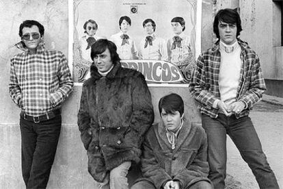 Los Brincos: Manuel González, Fernando Arbex, Ricky y Miguel Morales (de izquierda a derecha), en 1969.