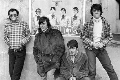 Los Brincos: Manuel González, Fernando Arbex, Ricky y Miguel Morales (de izquierda a derecha), en 1969.