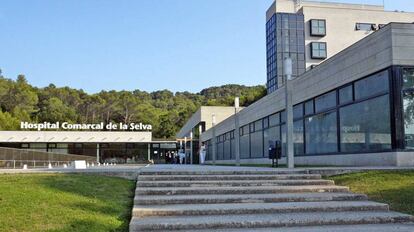 Fachada del Hospital de Comarcal de la Selva, en Blanes. 