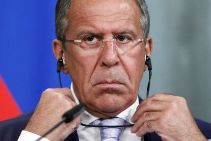 El ministro de Exteriores ruso Serguéi Lavrov.