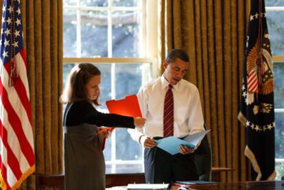 KJ con Obama en el Despacho Oval