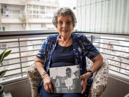 Delia Giovanola, una de las 12 fundadopras de Abuelas de Plaza de Mayo, que encontr&oacute; su nieto &#039;Mart&iacute;n&#039; el pasado 5 de Noviembre.