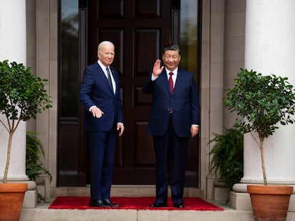 El presidente de EE UU, Joe Biden, y el de China, Xi Jinping, en California, en noviembre del año pasado.