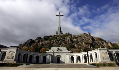 Vista del Valle de los Caídos situado en San Lorenzo de El Escorial (Madrid).