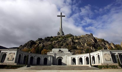 Vista del Valle de los Ca&iacute;dos situado en San Lorenzo de El Escorial (Madrid).
 