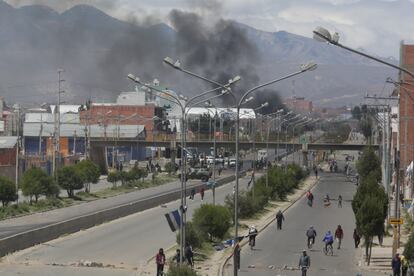 Las protestas en El Alto, en Bolivia, ocurridas en noviembre de 2019.