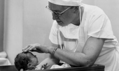 La pediatra y anestesióloga americana Virginia Apgar.