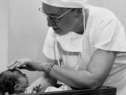 La pediatra y anestesióloga americana Virginia Apgar.