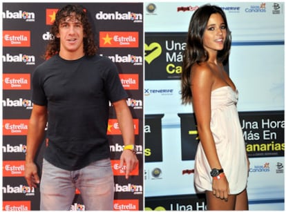 Carles Puyol y Malena Costa