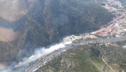 Imagen del incendio.