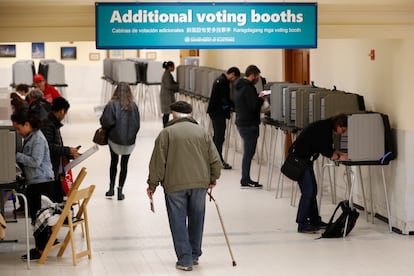 Un centro de votación en San Francisco, el martes.