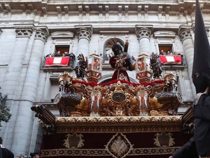 Procesión del Jesús del Gran Poder en el centro de Madrid.