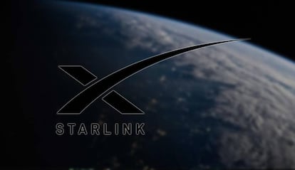 Logo de Starlink con fondo