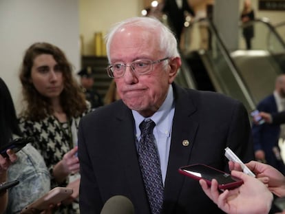 Bernie Sanders, en el Capitolio, el pasado 16 de enero