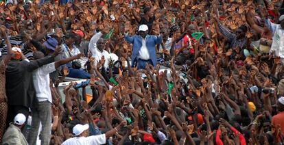 Miles de personas salen a la calle en Guinea-Conakry.