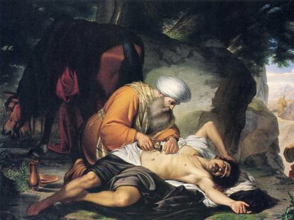 'La parábola del buen samaritano', obra del artista italiano Giacomo Conti.