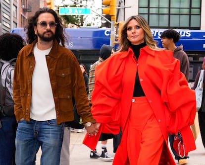 Tom Kaulitz y Heidi Klum, en Nueva York el 29 de octubre de 2024.