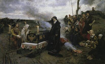 El cuadro 'Doña Juana la loca', de Francisco Pradilla, expuesto en el Museo del Prado.