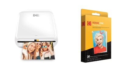 Impresora portátil para móvil Kodak Step con papel fotográfico