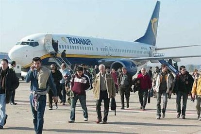 Un avión de la compañía de bajo coste.