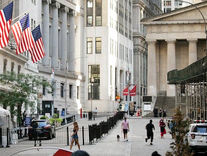 El distrito financiero de Nueva York, a mediados de julio.