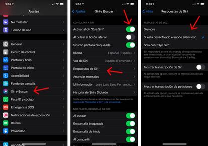 Afina los ajustes de Siri en tu iPhone.