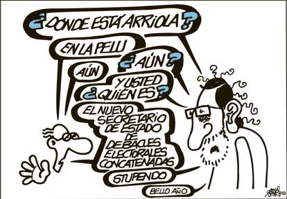 La victoria del PSOE en las elecciones en Andalucía, en las que se produjo un significativo retroceso del PP respecto a las anteriores elecciones en la región, inspiraron la viñeta de Forges del 24 de marzo.