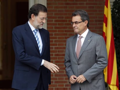 Mariano Rajoy y Artur Mas, en septiembre de 2012.